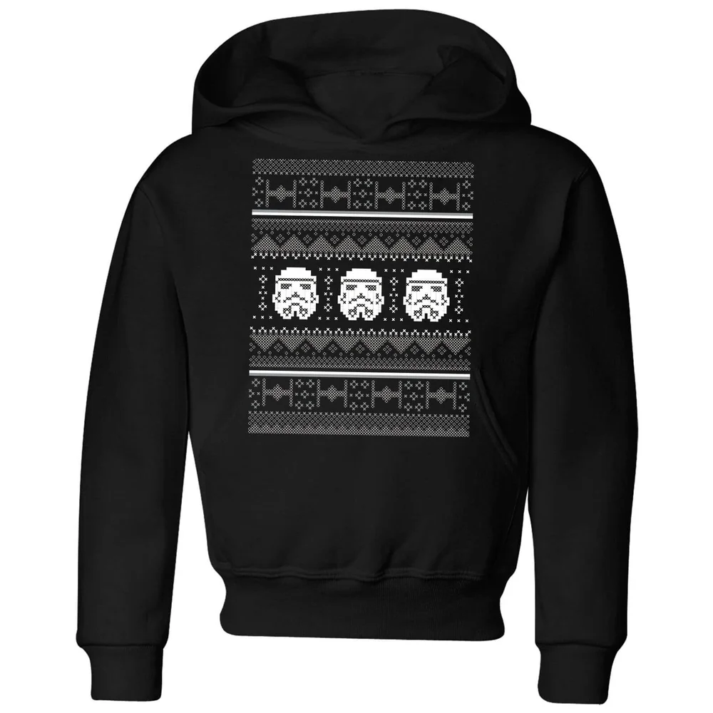 Star Wars Stormtrooper Knit Kids' Christmas Hoodie - Black - 3-4 ans Image 1