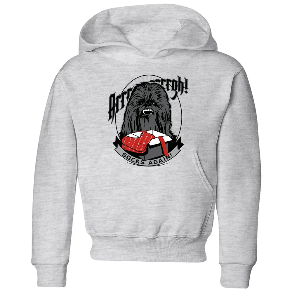 Star Wars Chewbacca Arrrrgh Socks Again Kids' Christmas Hoodie - Grey - 3-4 ans Image 1