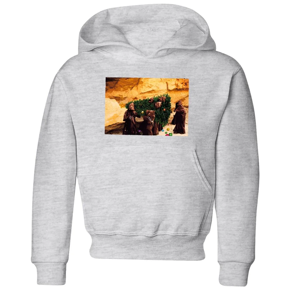 Star Wars Jawas Christmas Tree Kids' Christmas Hoodie - Grey - 3-4 ans Image 1