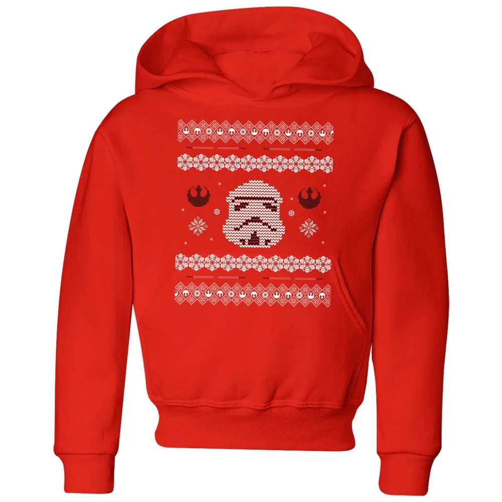 Star Wars Stormtrooper Knit Kids' Christmas Hoodie - Red - 3-4 ans Image 1