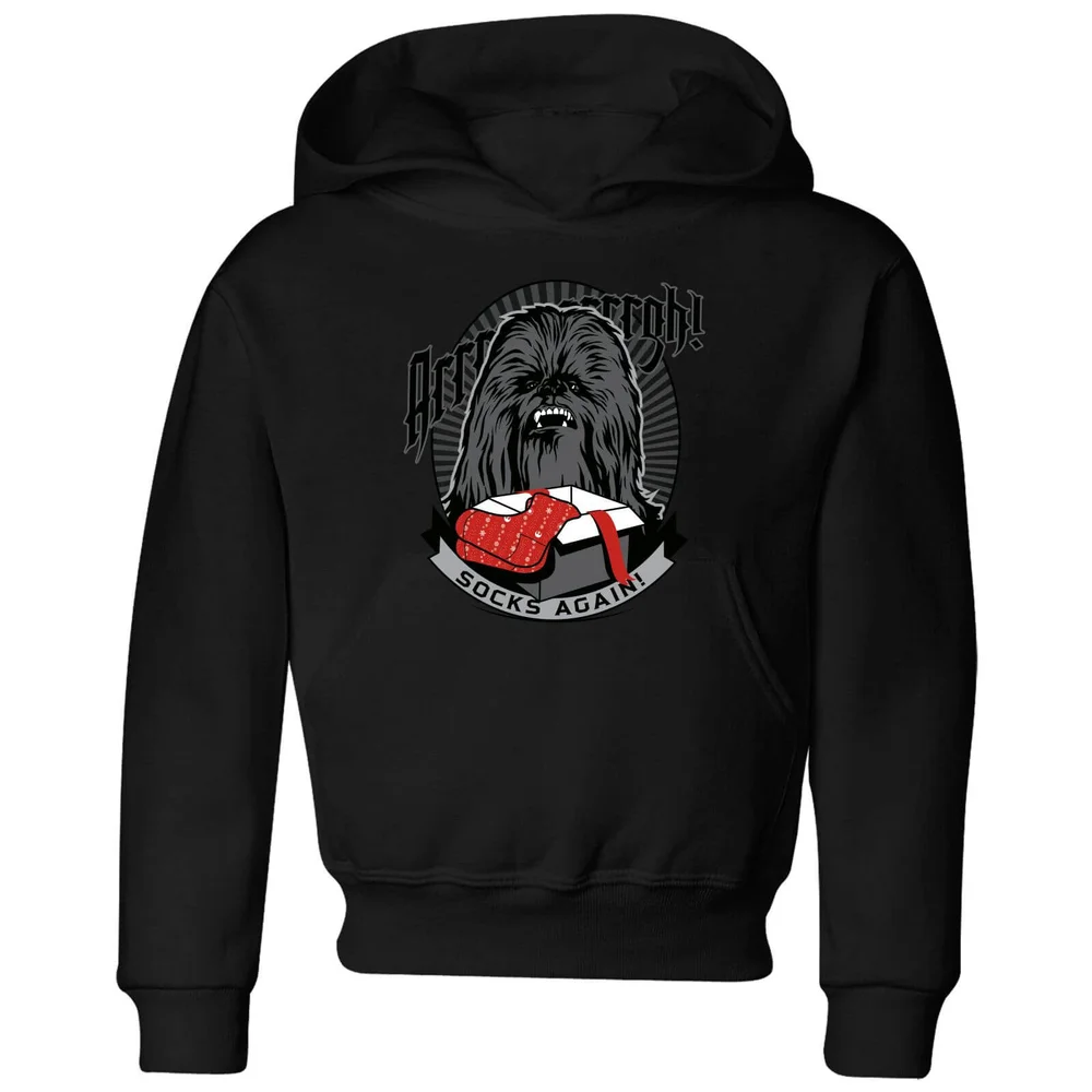 Star Wars Chewbacca Arrrrgh Socks Again Kids' Christmas Hoodie - Black - 3-4 ans Image 1