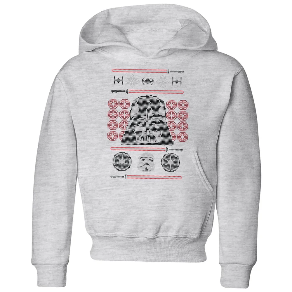 Star Wars Darth Vader Face Knit Kids' Christmas Hoodie - Grey - 3-4 ans Image 1