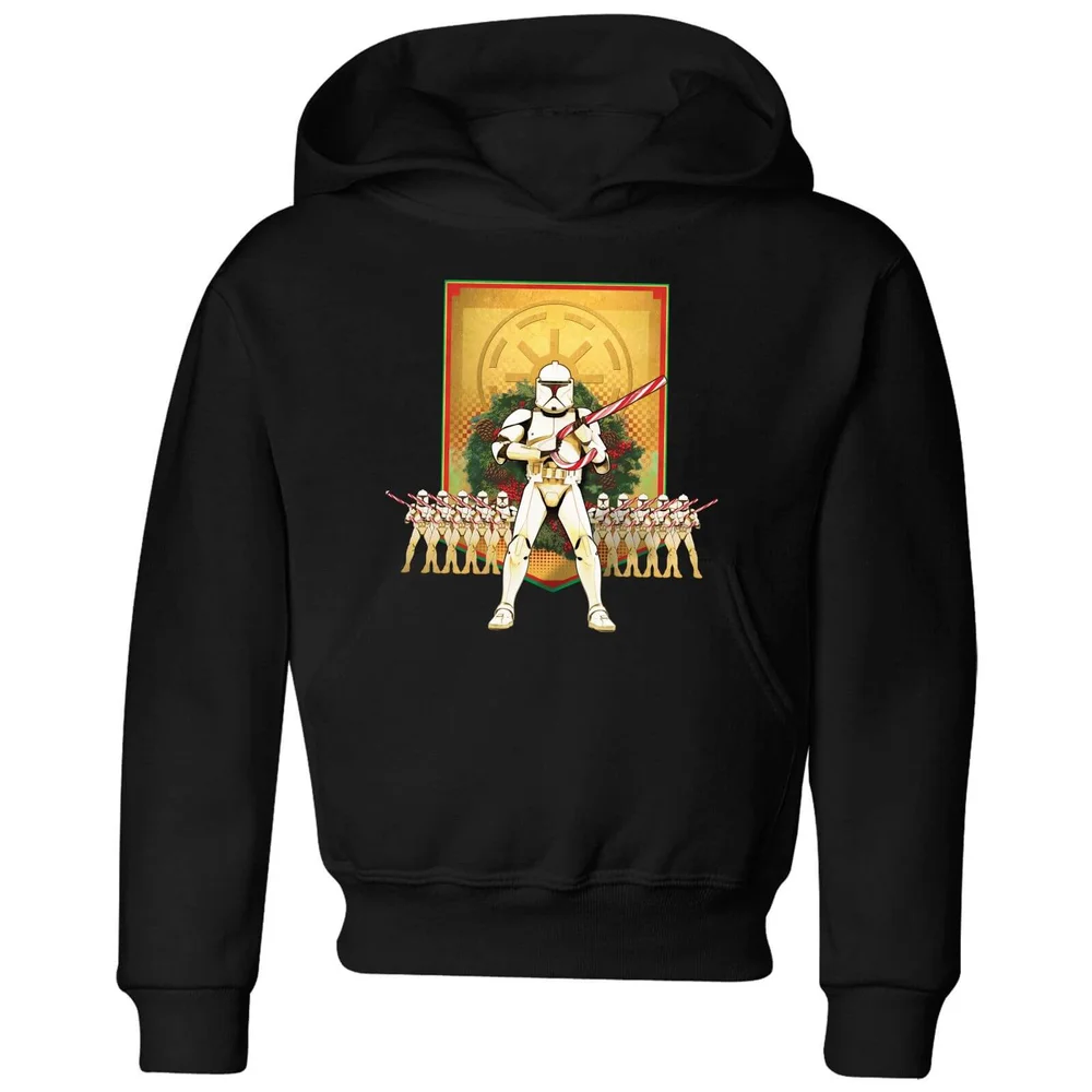 Star Wars Candy Cane Stormtroopers Kids' Christmas Hoodie - Black - 3-4 ans Image 1
