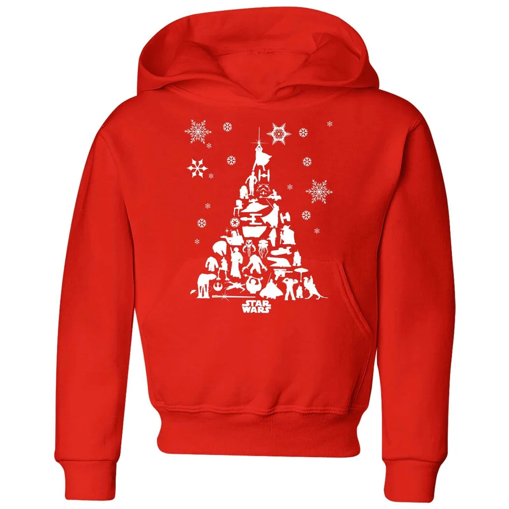 Star Wars Character Christmas Tree Kids' Christmas Hoodie - Red - 3-4 ans Image 1