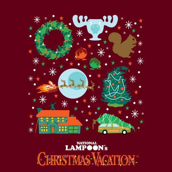 National Lampoon Griswold Christmas Starter Pack Pull de Noël - Bordeaux
