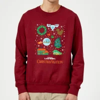 National Lampoon Griswold Christmas Starter Pack Pull de Noël - Bordeaux