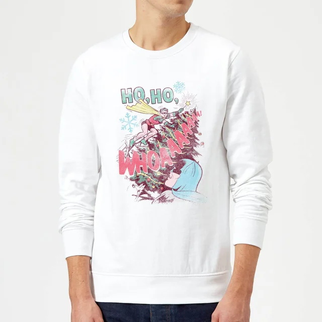 DC Ho Ho Whoaaaaaaa Pull de Noël - Blanc