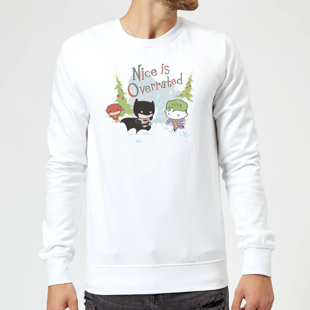 DC Nice Is Overrated Pull de Noël - Blanc - S Image 1