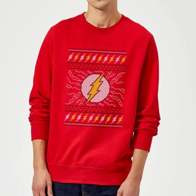 DC Flash Knit Pull de Noël - Rouge