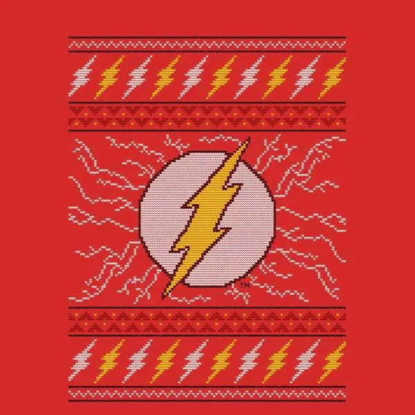 DC Flash Knit Pull de Noël - Rouge