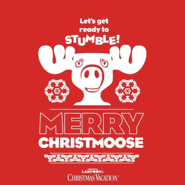 National Lampoon Merry Christmoose Pull de Noël - Rouge