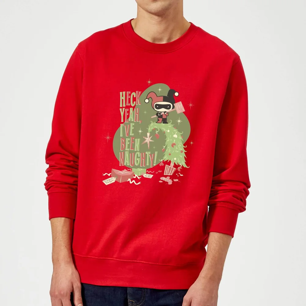 DC Heck Yeah I've Been Naughty! Pull de Noël - Rouge - S Image 1