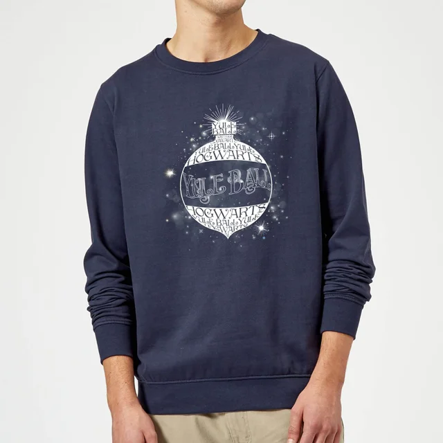 Harry Potter Yule Ball Baubel Pull de Noël - Bleu Marine