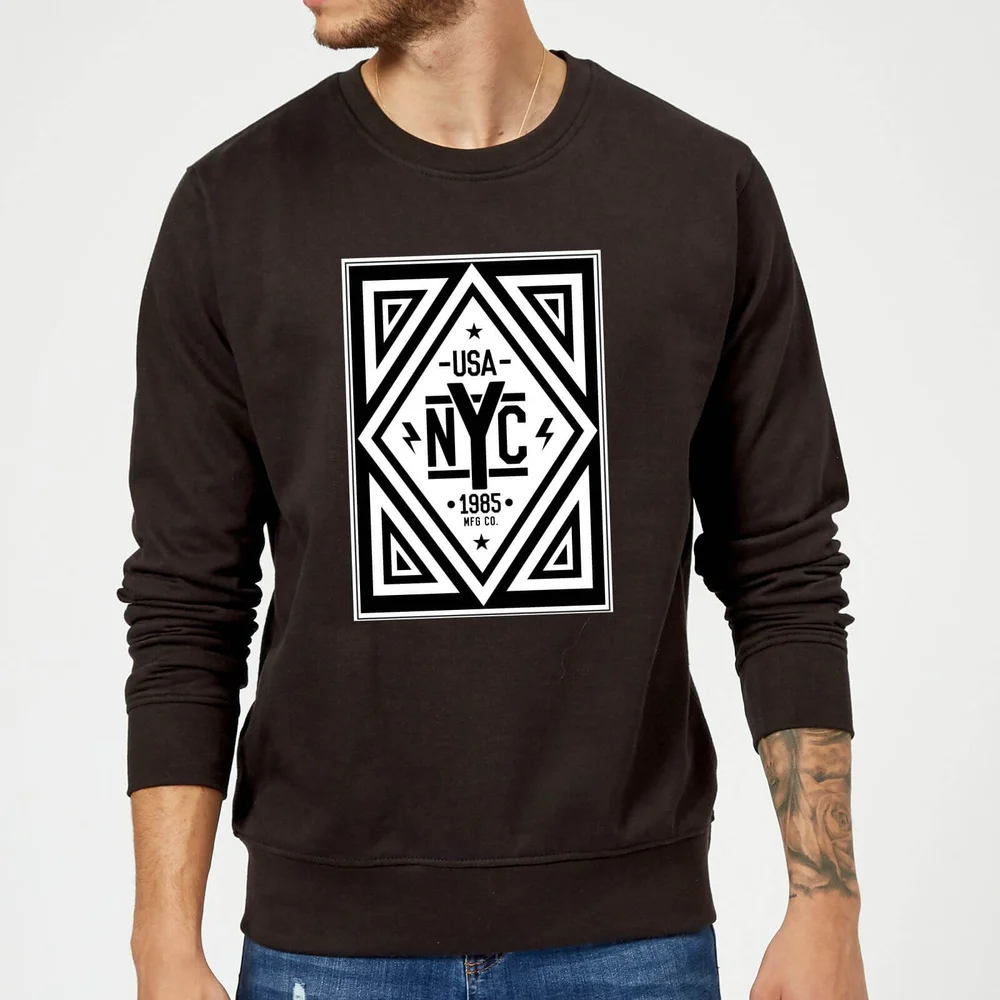 NYC Diamond Sweatshirt - Black - S Image 1