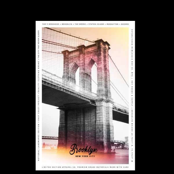 Brooklyn Bridge Men's T-Shirt - Black