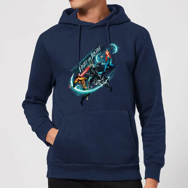 Aquaman Fight for Justice Hoodie - Navy
