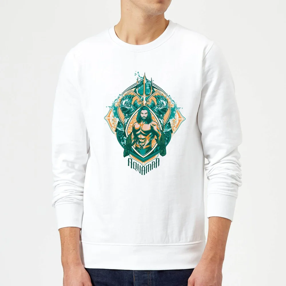 Aquaman Seven Kingdoms Sweatshirt - White - S Image 1