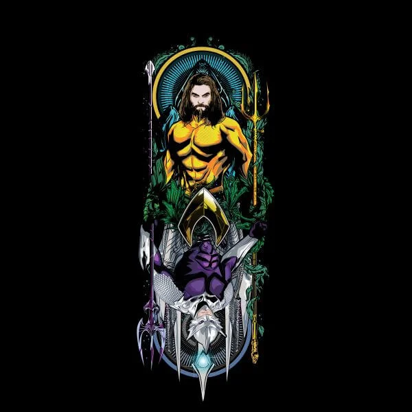 Aquaman and Ocean Master Women's T-Shirt - Black
