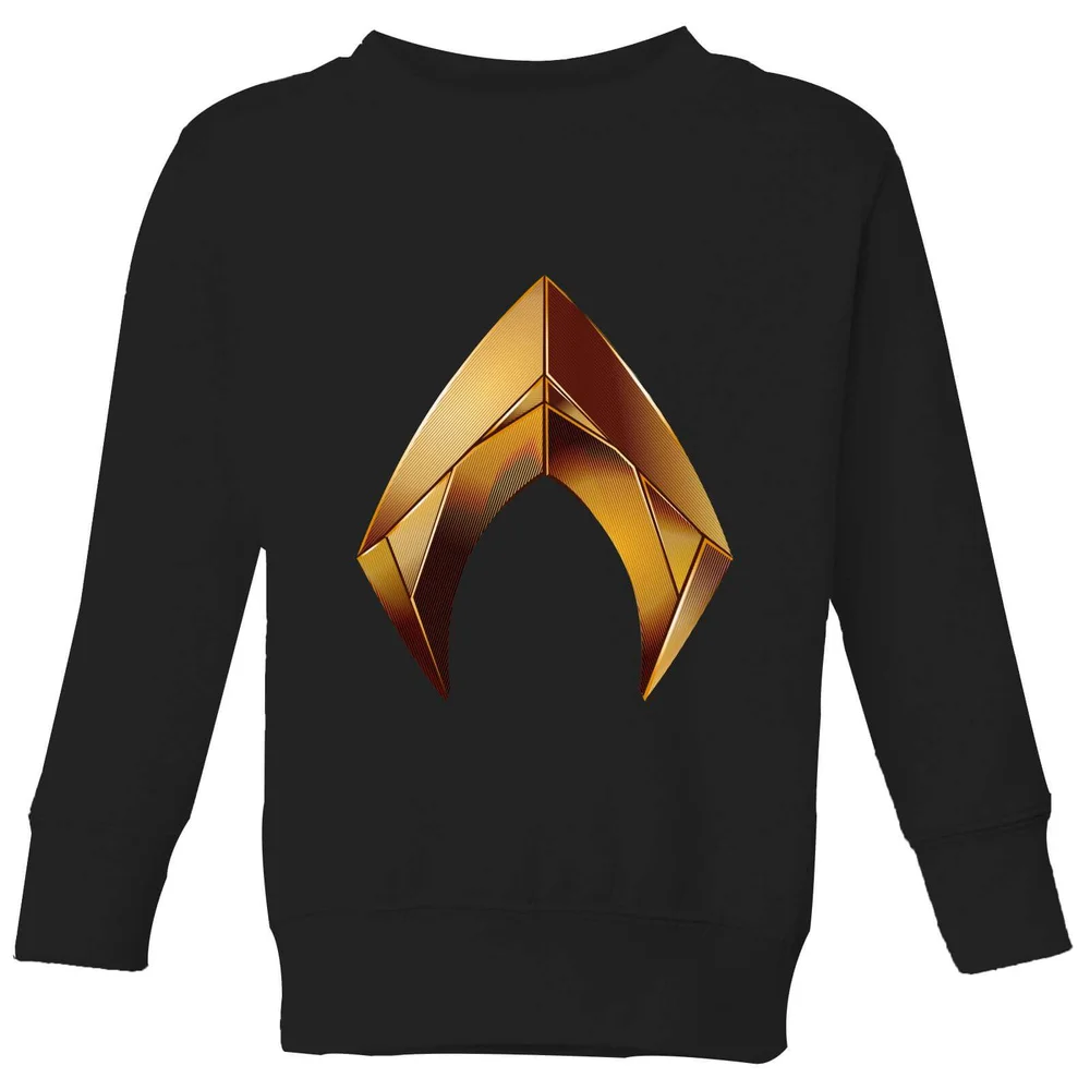Aquaman Symbol Kids' Sweatshirt - Black - 3-4 ans Image 1