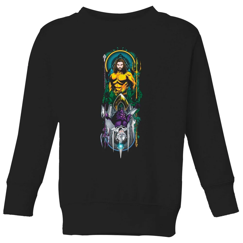 Aquaman and Ocean Master Kids' Sweatshirt - Black - 3-4 ans Image 1