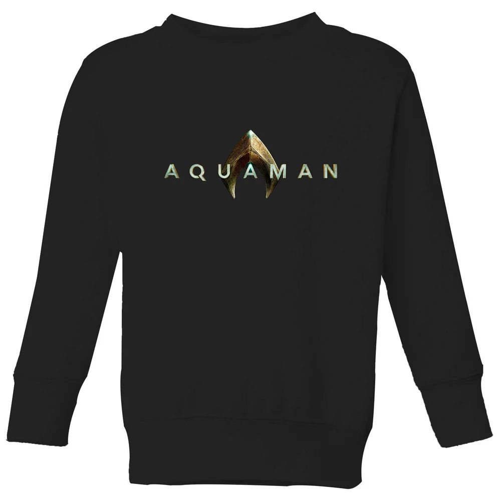 Aquaman Title Kids' Sweatshirt - Black - 3-4 ans Image 1