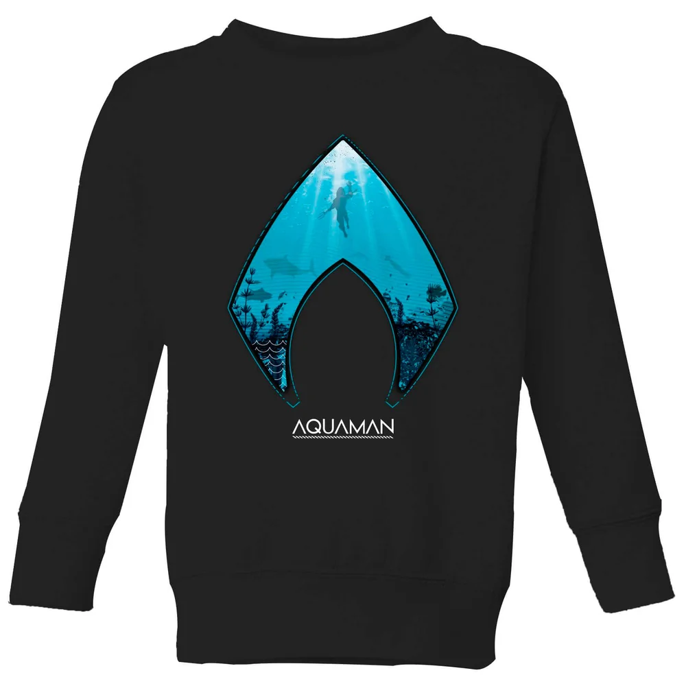 Aquaman Deep Kids' Sweatshirt - Black - 3-4 ans Image 1