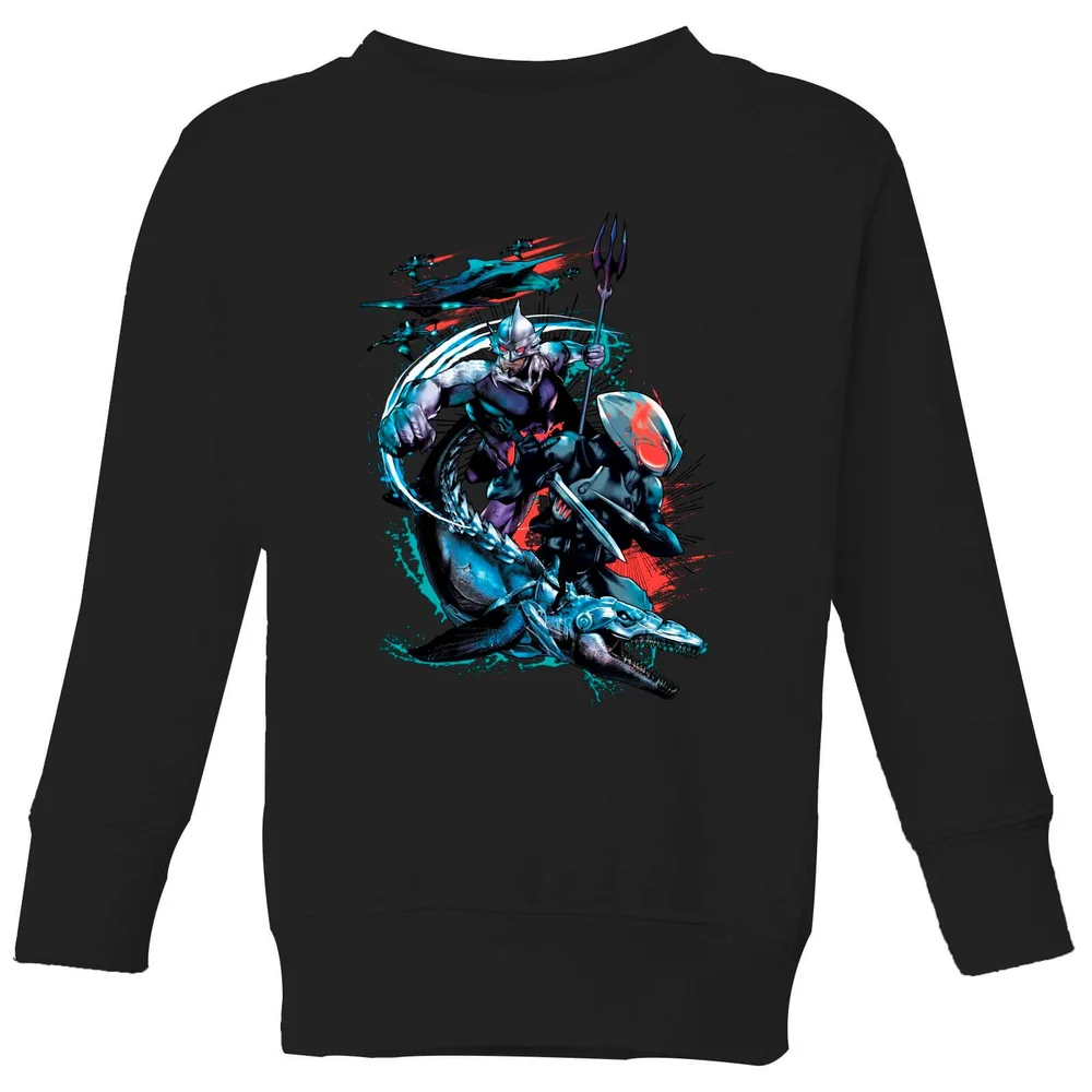 Aquaman Black Manta & Ocean Master Kids' Sweatshirt - Black - 3-4 ans Image 1