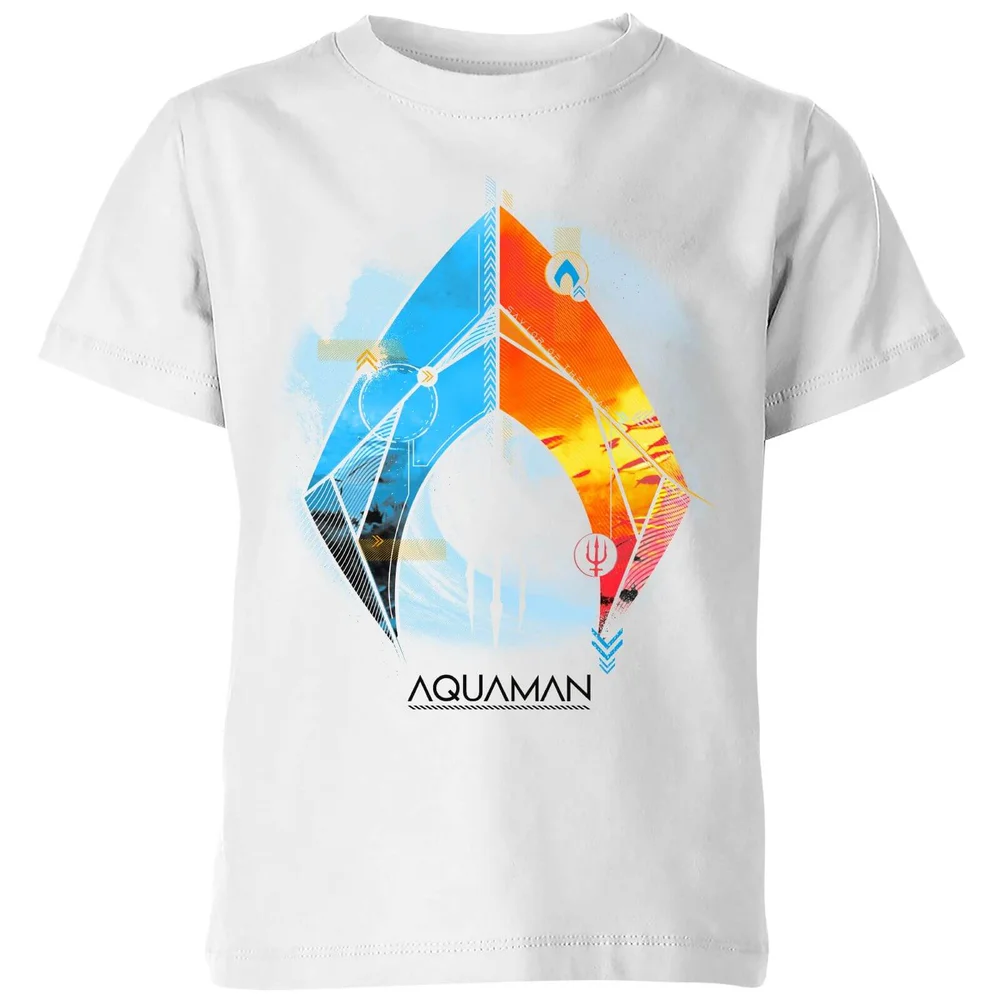 Aquaman Back To The Beach Kids' T-Shirt - White - 3-4 ans Image 1