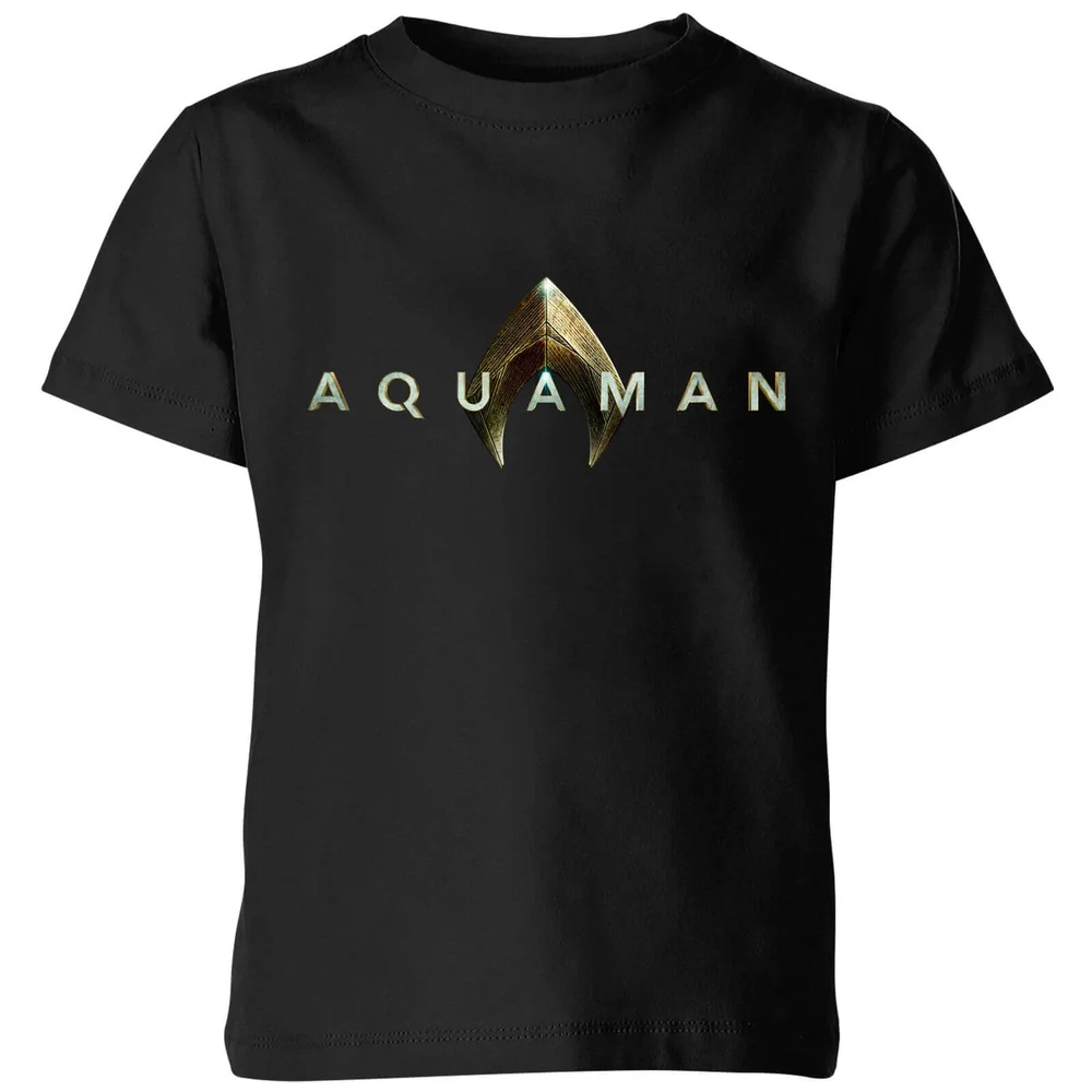 Aquaman Title Kids' T-Shirt - Black - 3-4 ans Image 1