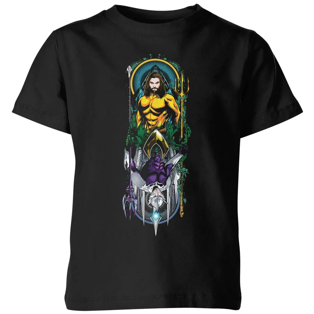 Aquaman and Ocean Master Kids' T-Shirt - Black - 3-4 ans Image 1