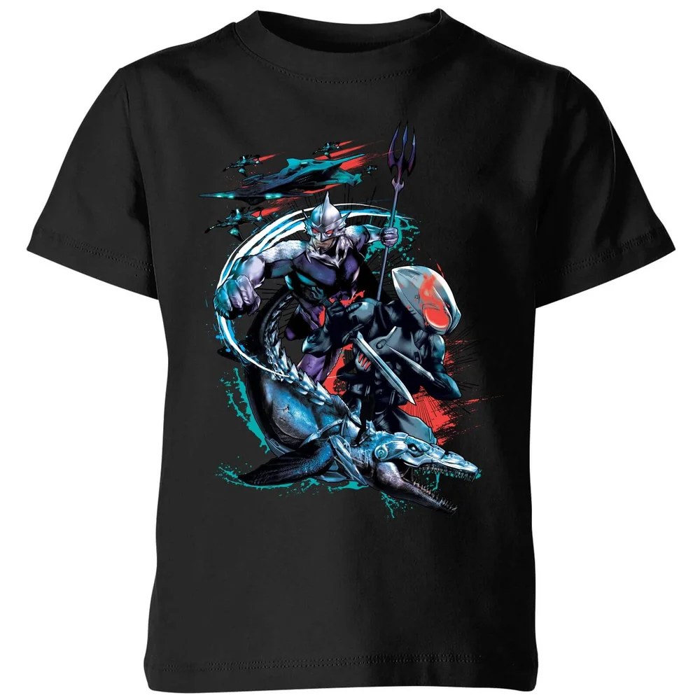 Aquaman Black Manta & Ocean Master Kids' T-Shirt - Black - 3-4 ans Image 1