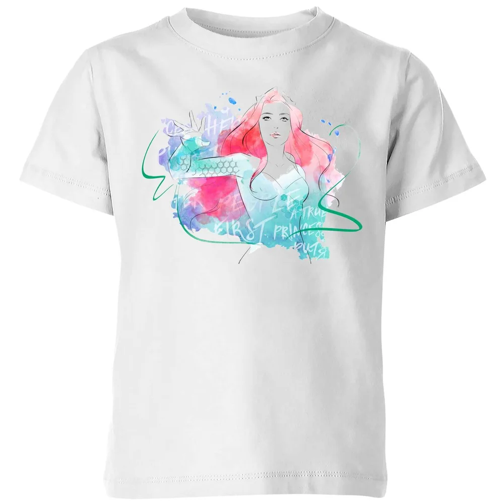 Aquaman Mera First Princess Kids' T-Shirt - White - 3-4 ans Image 1