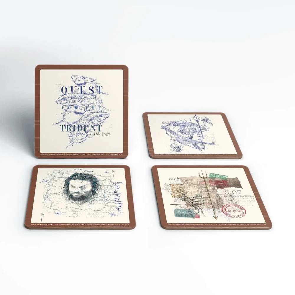 Aquaman Quest for The Trident coaster set Image 1