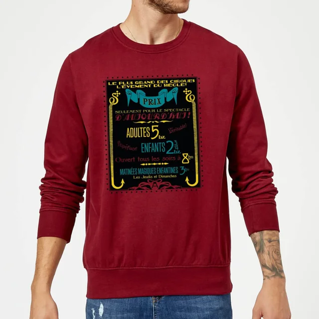 Fantastic Beasts Les Plus Grand Des Cirques Sweatshirt - Burgundy