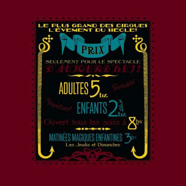 Fantastic Beasts Les Plus Grand Des Cirques Men's T-Shirt - Burgundy