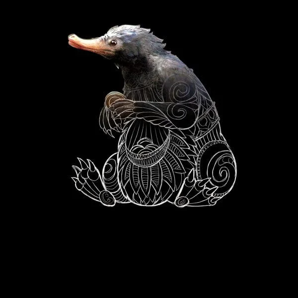 Fantastic Beasts Tribal Niffler Women's T-Shirt - Black