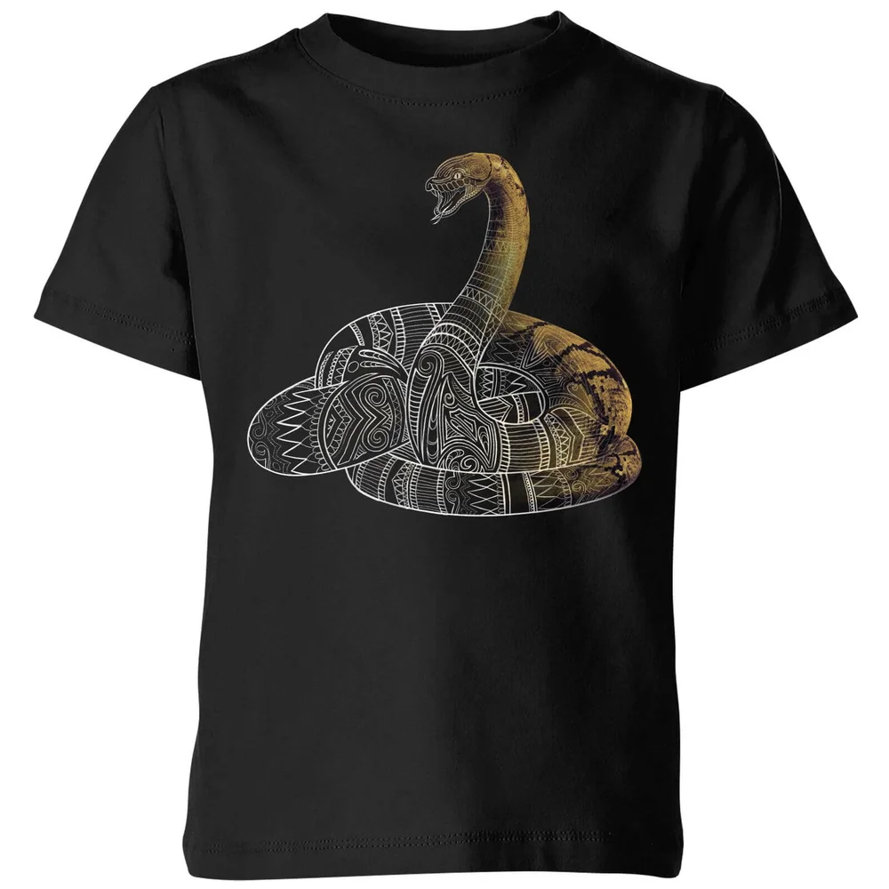Fantastic Beasts Tribal Nagini Kids' T-Shirt - Black - 3-4 ans Image 1