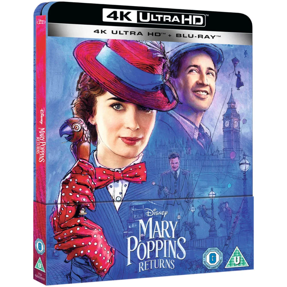 Le retour de Mary Poppins 4K Ultra HD (Blu-ray 2D inclus) - Coffret exclusif Zavvi en édition limitée Image 1