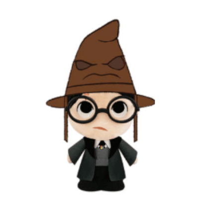 Peluche SuperCute - Harry Potter Avec Choipeau Image 1