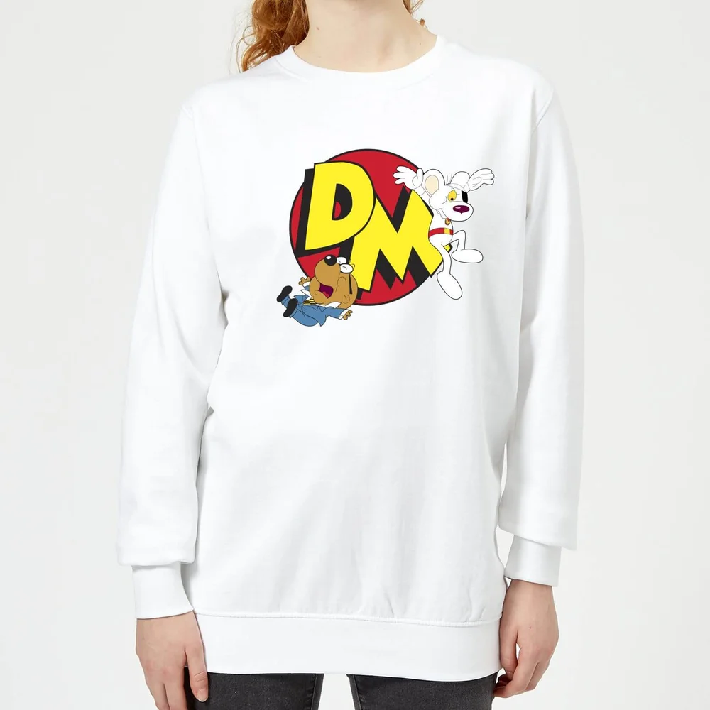 Danger Mouse Run! Women's Sweatshirt - White - 3XL Image 1