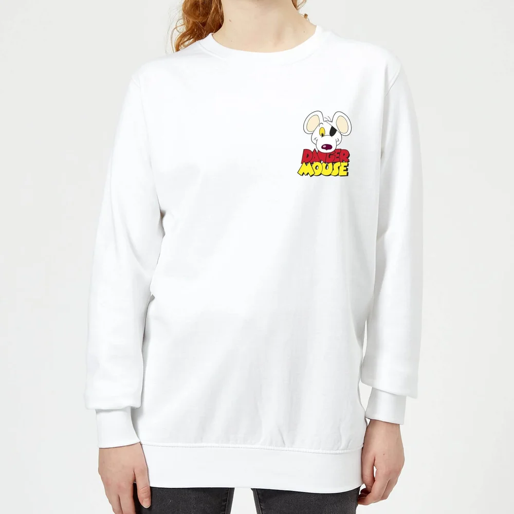 Danger Mouse Pocket Logo Women's Sweatshirt - White - 3XL - Blanc Image 1