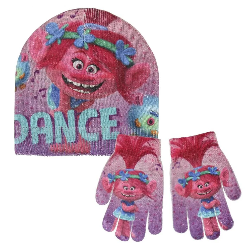 Gants et chapeau Trolls Image 1