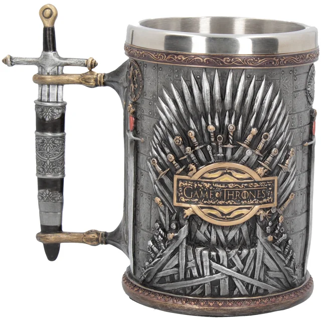 Tankard du trône de fer en argent exclusif de Game of Thrones