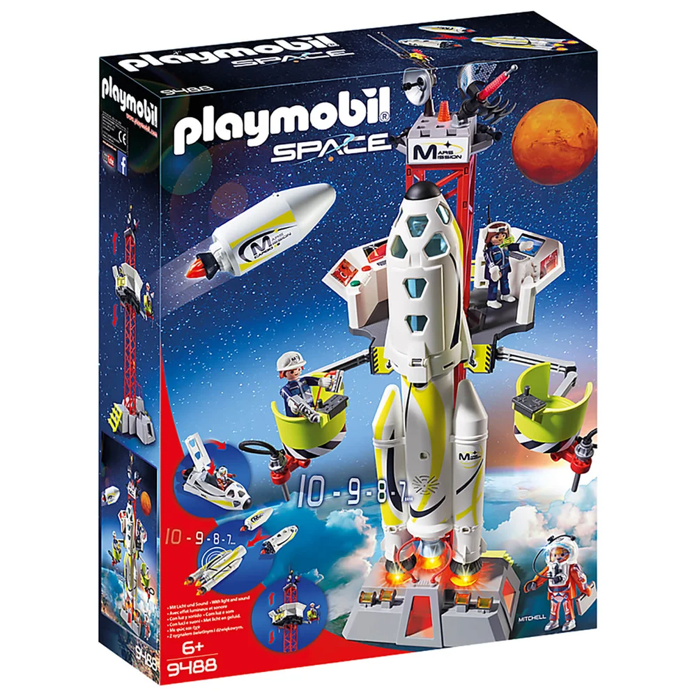 Playmobil Space Fusée Mars avec plateforme de lancement (9488) Image 1