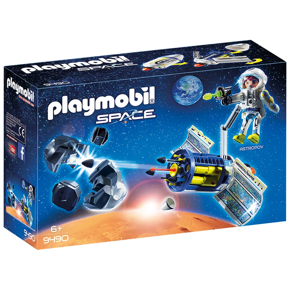 Playmobil Satellite Spationaute avec Satellite et Météorite (9490) Image 1