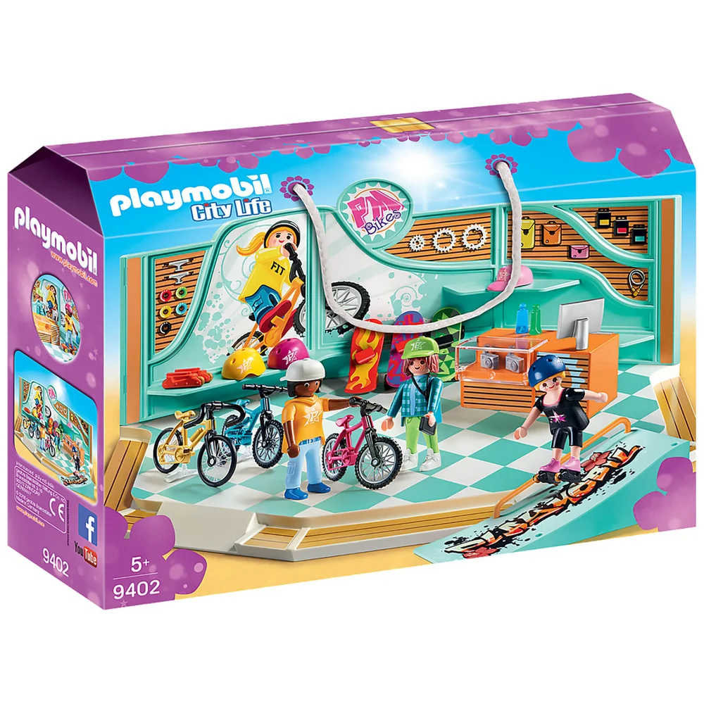 Playmobil City Life Boutique de Skate et vélos (9402) Image 1