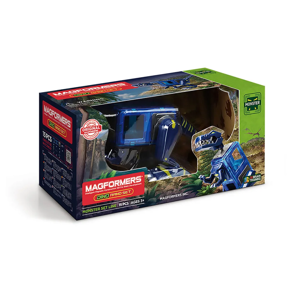 Magformers Dino Rano Set - 15 Pieces Image 1