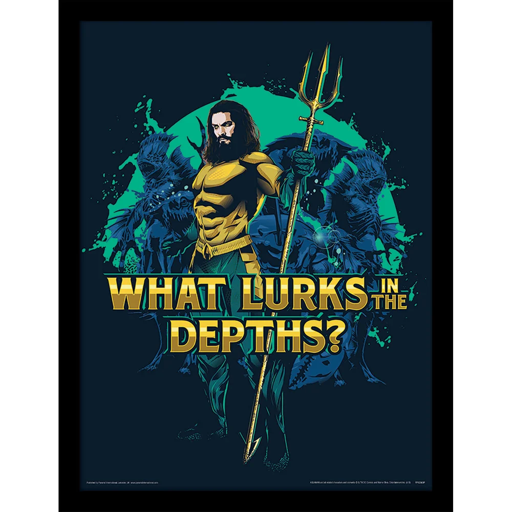 Aquaman (What Lurks in the Depths) Framed 30 x 40cm Print Image 1