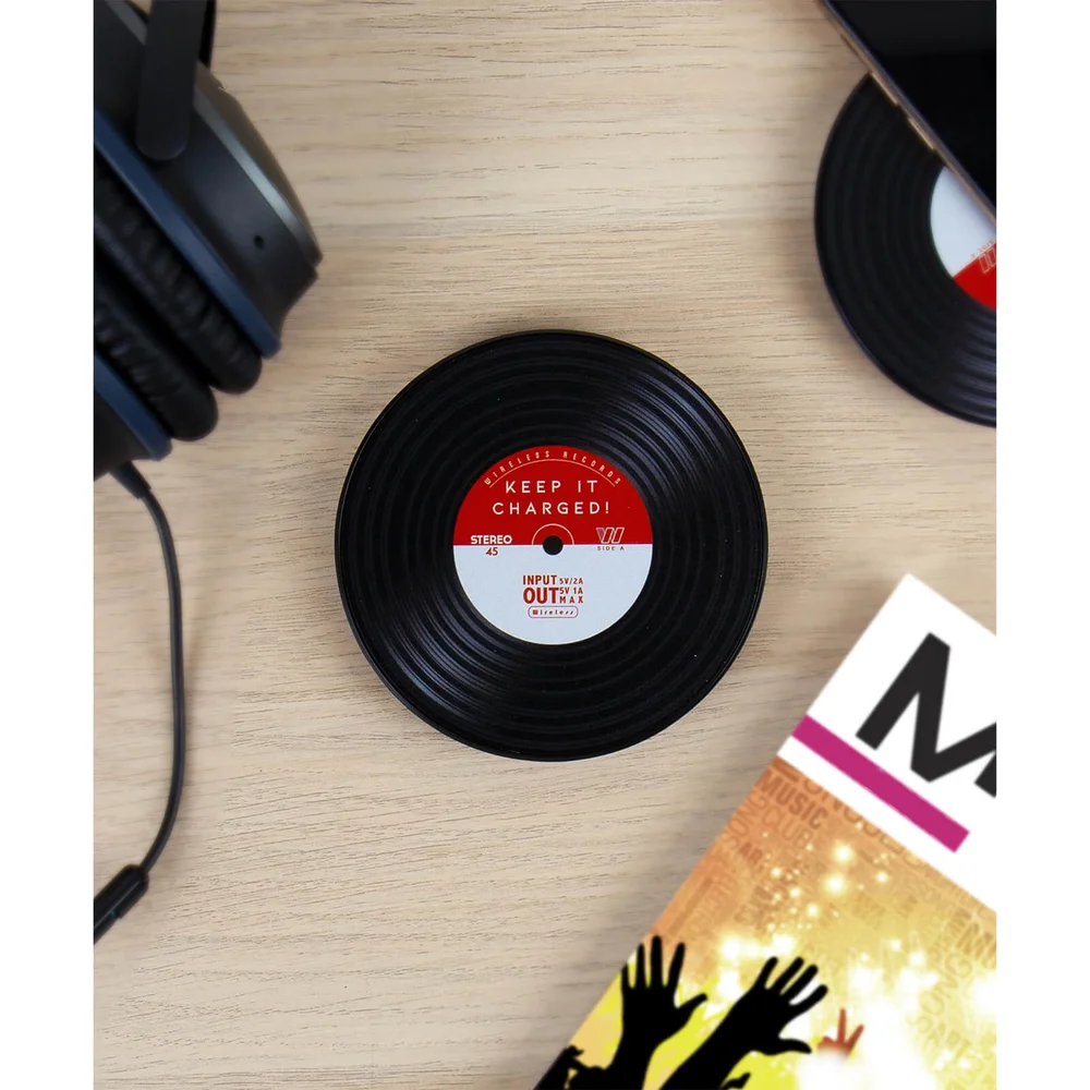 Vinyl Record Wireless Charger Image 1
