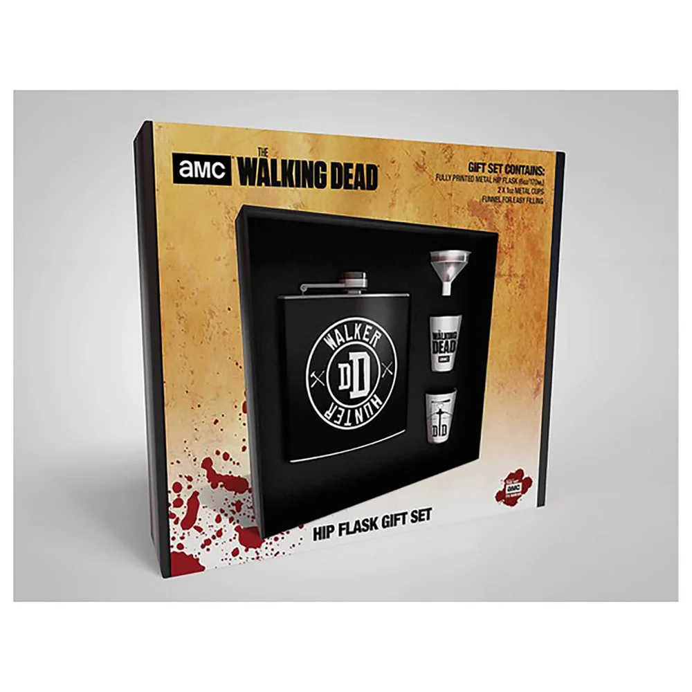 The Walking Dead Hip Flask Set Image 1
